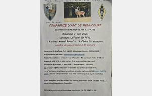 Concours officiel 3D - Compagnie d'arc de Menucourt